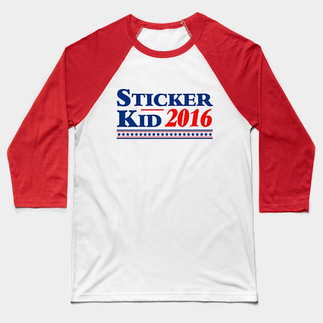 Sticker Kid 2016 Shirt Baseball T-Shirt by dumbshirts